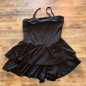 Fashion Nova Black Eyelet Jumpsuit